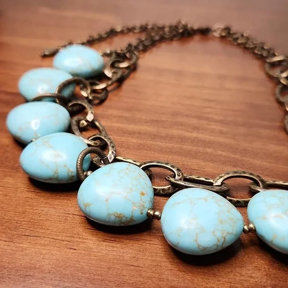 Premier Designs Faux Turquoise Necklace - Picture 7 of 7